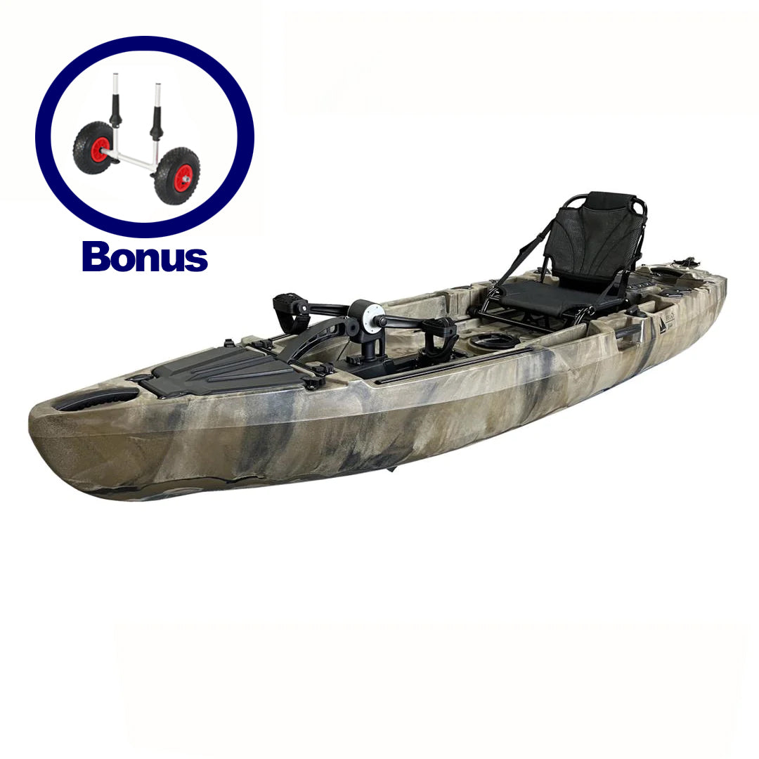 kayak a pedales FishTrekker 10ft Pedal Kayak – Fitness For Life FFL