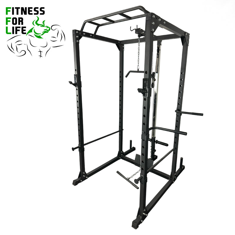 Load image into Gallery viewer, Power Rack Cage With Lat Pulldown
