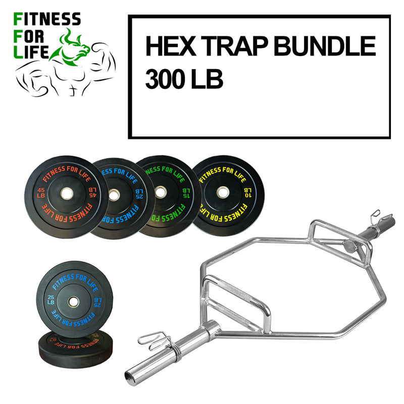 Load image into Gallery viewer, HEX Trap Bar Bundle 300 lb
