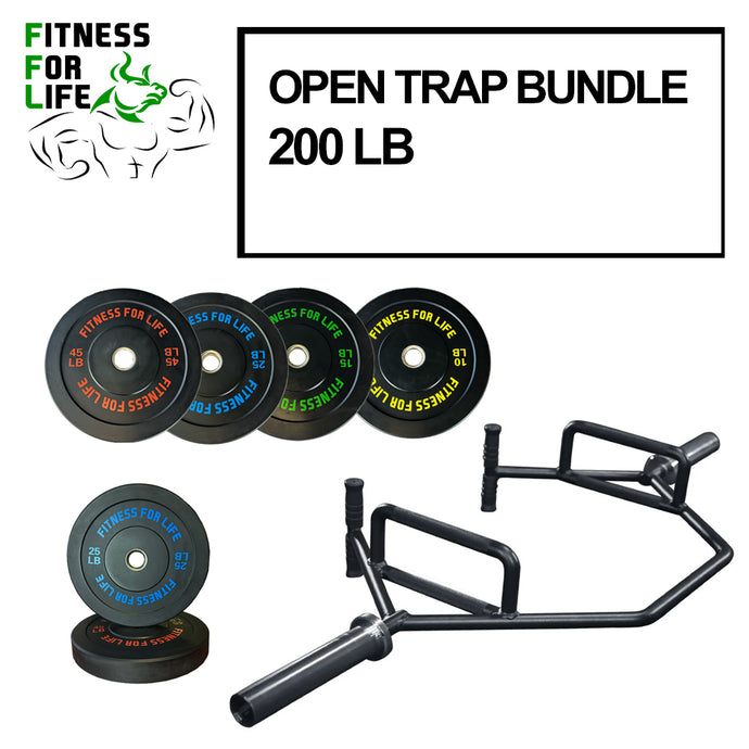 Open HEX Trap Bar Bundle 200 lb