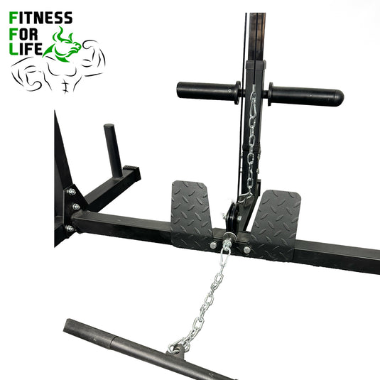 Power Rack Lat Pulldown Bundle (Rubber plates)