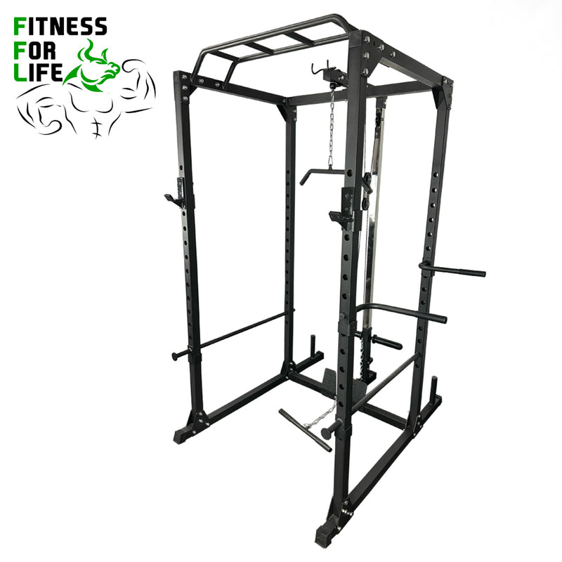 Load image into Gallery viewer, Power Rack Lat Pulldown Bundle (Metal plates)
