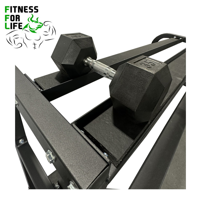 Load image into Gallery viewer, 2 Tier Horizontal Heavy Duty Dumbbell Rack
