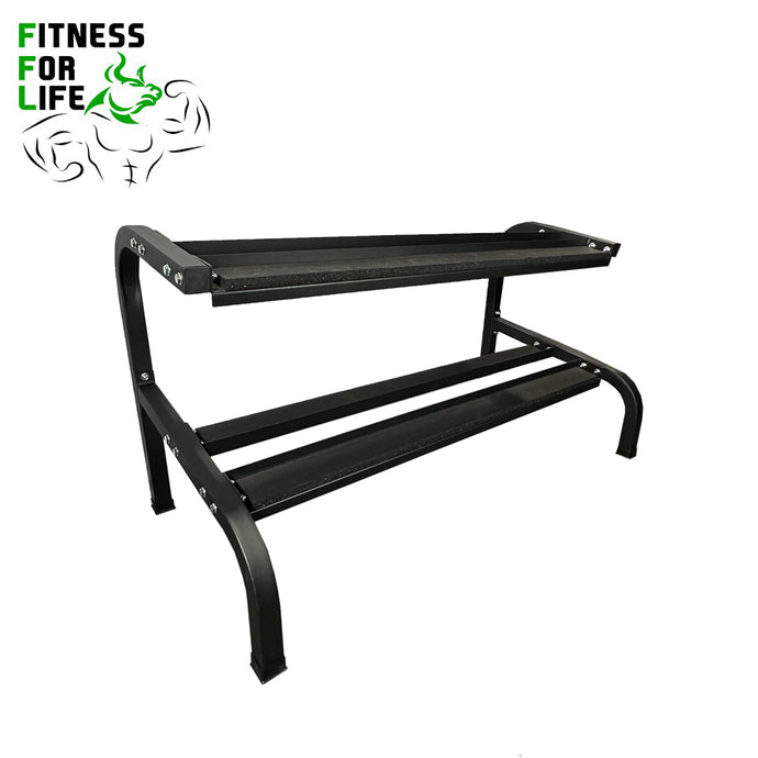 2 Tier Horizontal Heavy Duty Dumbbell Rack