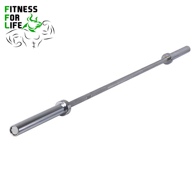 Load image into Gallery viewer, Olympic 7 ft Barbell 2&quot; Chrome, 28mm (With collars)
